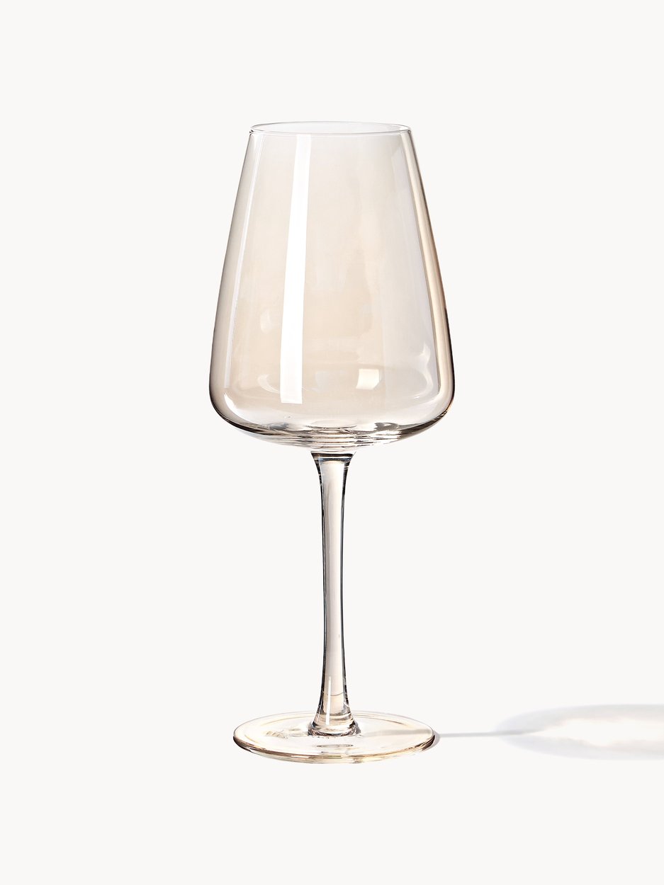 Mundgeblasene Weißweingläser Ellery, 4er-Set