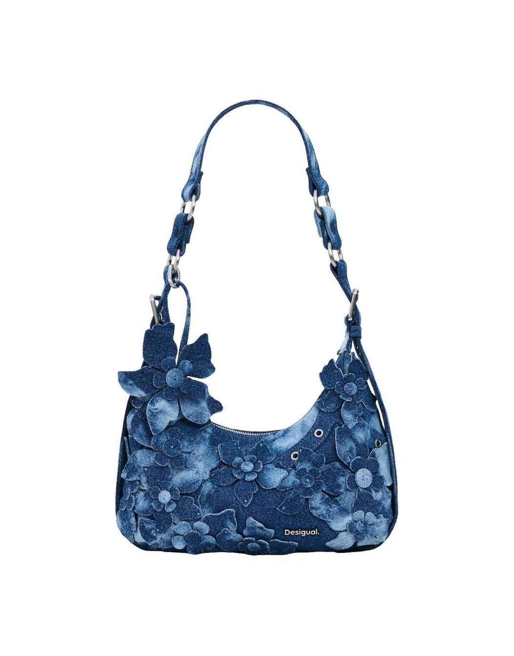 Desigual mittelgroße Denim-Tasche in Blau