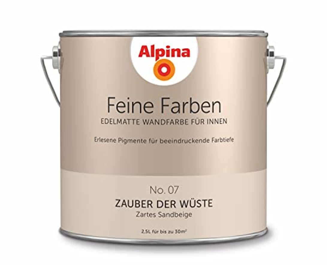 Alpina Feine Farben No. 07 Zauber der Wüste, Edelmatte Wandfarbe, 2,5 L