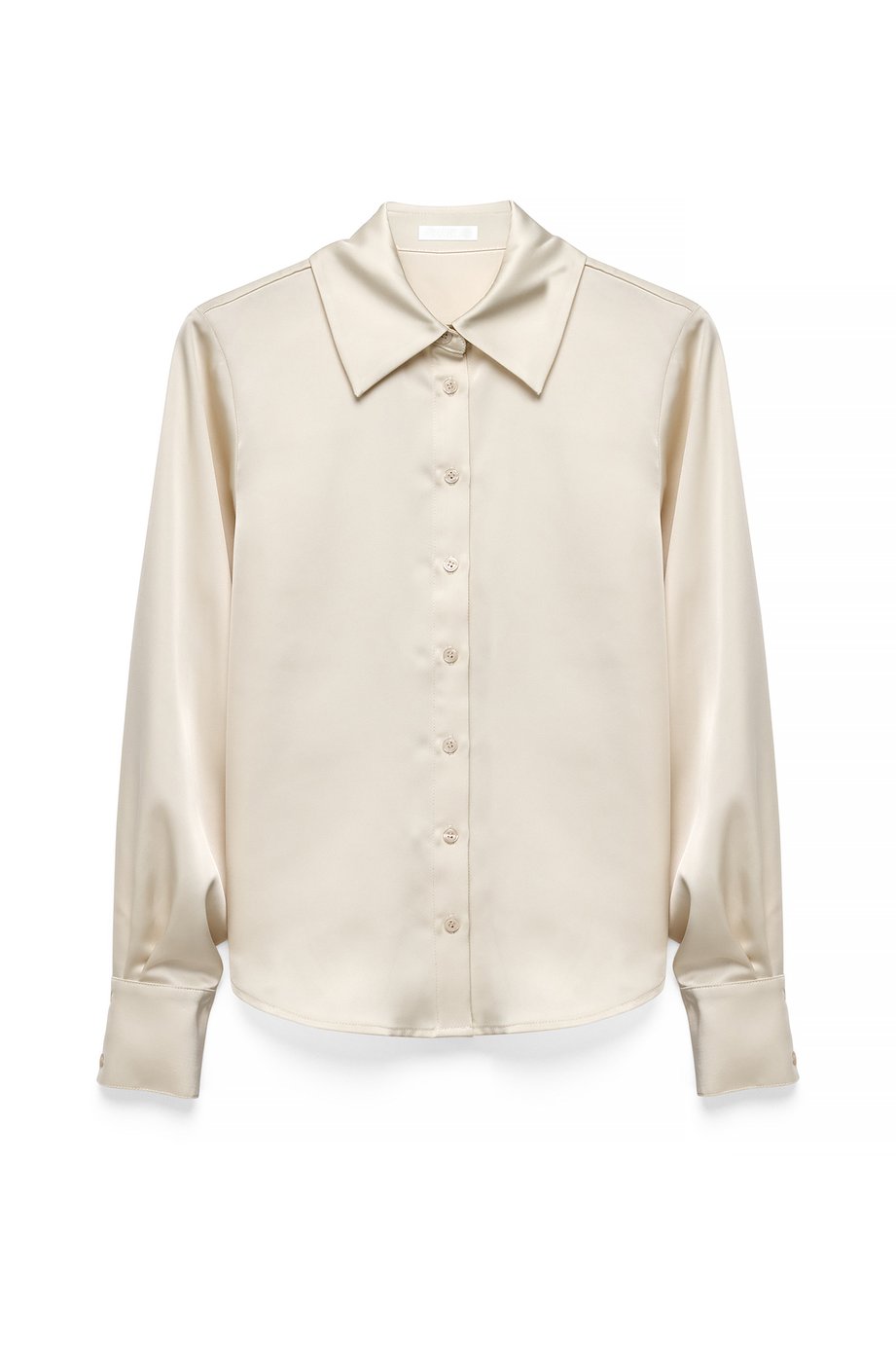 NA-KD Satinhemd Offwhite