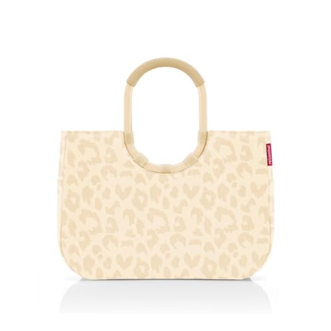 reisenthel loopshopper L leo vanilla, Stabile Tasche mit praktischen Fächern aus recycelten PET-Flaschen, Charmantes und wasserabweisendes Design
