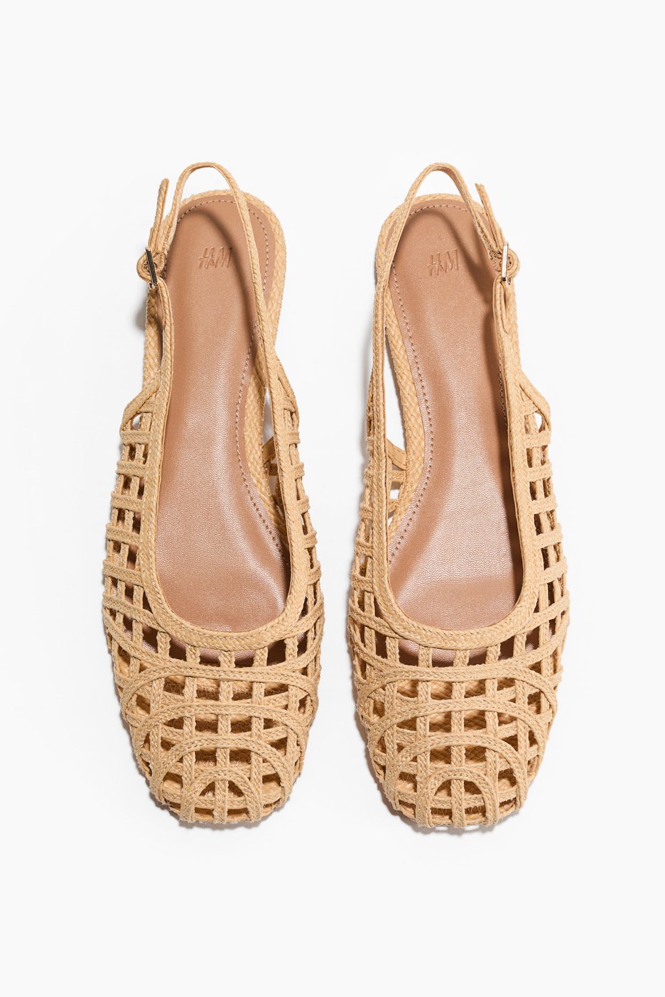 Slingpumps im Flechtdesign