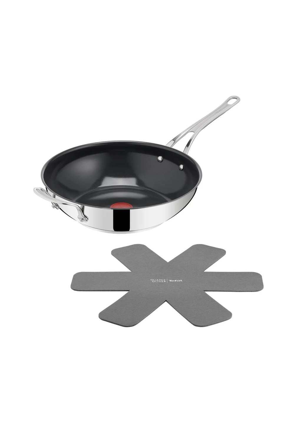 Tefal® Wokpfanne "Jamie Oliver", silber|schwarz