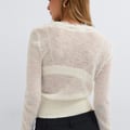 Knitted lace cardigan