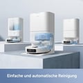 Mova E30 Ultra saugroboter mit wischfunktion, automatischer Entleerung &amp; Mop-Selbstreinigung, 7000Pa, 10,5mm Mop-Anhebung, Robo Swing Tech, Ultraschall-Teppicherkennung, 75 Tage Hands-Off Reinigung