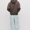 BOXY FIT - Kapuzenpullover - dark brown