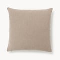 Handgewebte Kissenhülle Terre mit dekorativer Naht