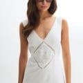 Gina Tricot Tie back dress - Weiß 
