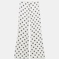 SATINHOSE MIT TUNNELZUG UND PUNKTEN