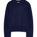 Round Neck Wool Blend Knitted Sweater