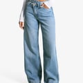 Wide Leg - light-blue denim