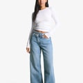 Wide Leg - light-blue denim