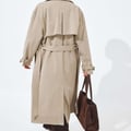 NA-KD – Oversize-Trenchcoat in Beige