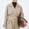 NA-KD – Oversize-Trenchcoat in Beige