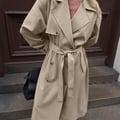NA-KD – Oversize-Trenchcoat in Beige