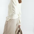 Strickjacke mit Rundhalsausschnitt