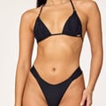 NINETY-9 GAIA - Push-Up Triangle Top  Black