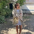 Djerf Avenue Weekend Blazer Checked Oat