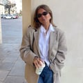 Djerf Avenue Weekend Blazer Checked Oat