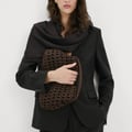 MANGO Handbag ‘Sidney’ in Dark Brown