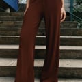 Zara Palazzo-Hose mit Strukturmuster 