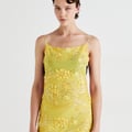 BEADED MIRAGE DRESS - Cocktailkleid/festliches Kleid - yellow