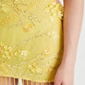 BEADED MIRAGE DRESS - Cocktailkleid/festliches Kleid - yellow