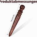 Giantree 1 Piece Leather Burnisher, Leather Sanding Tools, Wood Leather Edges, Polishing Leather Craft, DIY Craft Tool for Polishing Rod, Milling Craft Tools (Brown)