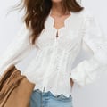 Gina Tricot Balloon sleeve blouse - Weiß 
