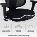 Ergonomischer Stuhl mit wolkenweichem Sitzkissen