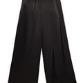 Elastic Waist Mid Rise Satin Pants
