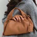 Braided top handle bag