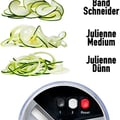 Gemüseschneider Mandoline Gemüsehobel - Gemüse Schneider Gurkenhobel Zwiebelschneider Kartoffelschneider Obstschneider - Reibe für Gemüse und Käse - Julienneschneider (Alles-in-1 Weiß)