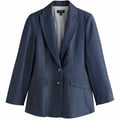 PETITE FIT - MILITARY SINGLE BREASTED  - Blazer - denim