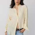 Stradivarius BASIC DOUBLE FABRIC SHIRT
