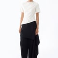 Asymmetrisches Shirt mit Drapierung
