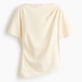 Asymmetrisches Shirt mit Drapierung