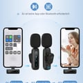 Wireless Lavalier Microphone for iPhone, iPad, Android Phone, 2-Pack