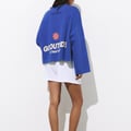 Pull&Bear Blaues Sweatshirt mit Sonnen-Print