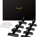Heimzeit Pack of 8 Locking Clips Made of High-Quality Stainless Steel in Gold | Sealing Clips for Food Bags, Bags and Documents, 77 x 20 x 30 mm, Coloured Sealing Clips, Strong Spring Force