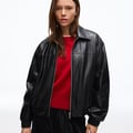 Bershka  Jacke in Leder-Optik 