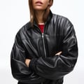 Bershka  Jacke in Leder-Optik 