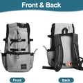 Galatée Hundetragerucksack, Tragbarer Verstellbarer Hunderucksack, Belüfteter Haustiertragerucksack, Haustierrucksack Zum Wandern Im Freien Wandern Bergsteigen Reisen(S, Schwarz)