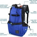 Galatée Hundetragerucksack, Tragbarer Verstellbarer Hunderucksack, Belüfteter Haustiertragerucksack, Haustierrucksack Zum Wandern Im Freien Wandern Bergsteigen Reisen(S, Schwarz)