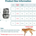 Galatée Hundetragerucksack, Tragbarer Verstellbarer Hunderucksack, Belüfteter Haustiertragerucksack, Haustierrucksack Zum Wandern Im Freien Wandern Bergsteigen Reisen(S, Schwarz)