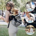 Galatée Hundetragerucksack, Tragbarer Verstellbarer Hunderucksack, Belüfteter Haustiertragerucksack, Haustierrucksack Zum Wandern Im Freien Wandern Bergsteigen Reisen(S, Schwarz)