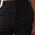 ASOS DESIGN Tall – Elegante, schmal geschnittene Hose in Schwarz mit geradem Schnitt