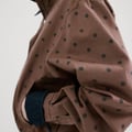 Bomberjacke aus Jeans mit Polka Dots