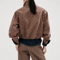 Bomberjacke aus Jeans mit Polka Dots