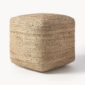 Handgefertigter Pouf Bono aus Jute